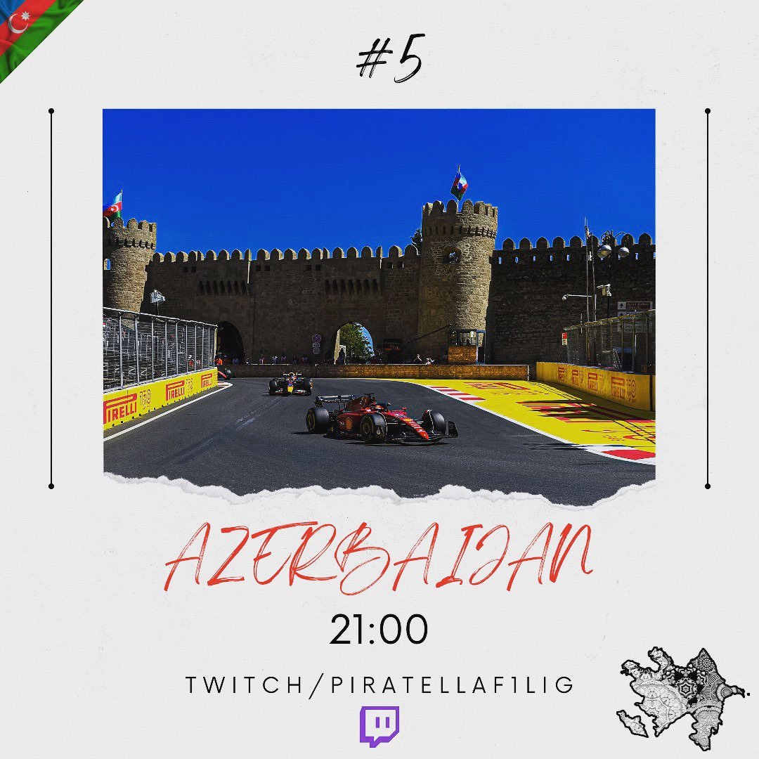 RACE DAY!

Bu Akşam saat 21.00 da Azerbaycan GP de sizlerleyiz!  yarışımız Twitch kanalımız üzerinden canlı yayınlanacaktır. twitch.tv/piratellaf1lig
Tüm F1 sevenleri bekliyoruz 💚

Sponsorlarımız
<a href="/emc_sim/">EmcSteeringWheel</a> 
-DiecastTurkey

#f1türkiye #f122 #f122game #azerbaıjangp #piratellaf1
