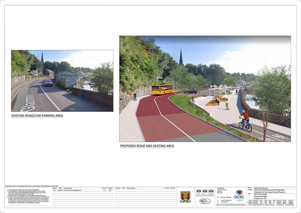 One of the most exciting is Phase 1 of Glanmire to the city centre.

This will include 70m of cantilevered boardwalk and will connect with pedestrian and cycle facilities under construction around Glanmire. [2/7]

🔗 consult.corkcity.ie/en/consultatio…