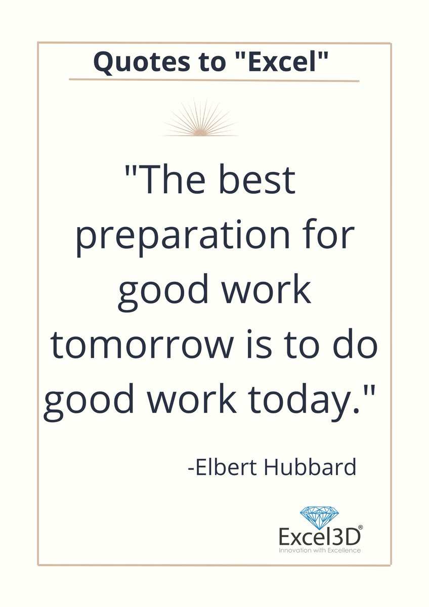 Excel3D's tweet photo. #yourmondaymotivation

#motivation #mondaymotivation #quotesoftheday #quotesaboutlife #quotes #monday #quotestagram #life #worklifebalance #work #career #marketing #marketinginstagram #marketingdigital #excel #excel3D #skills #additivemanufacturing #3d #3ddesign  #3dprinting https://t.co/jWiqjxU3kj