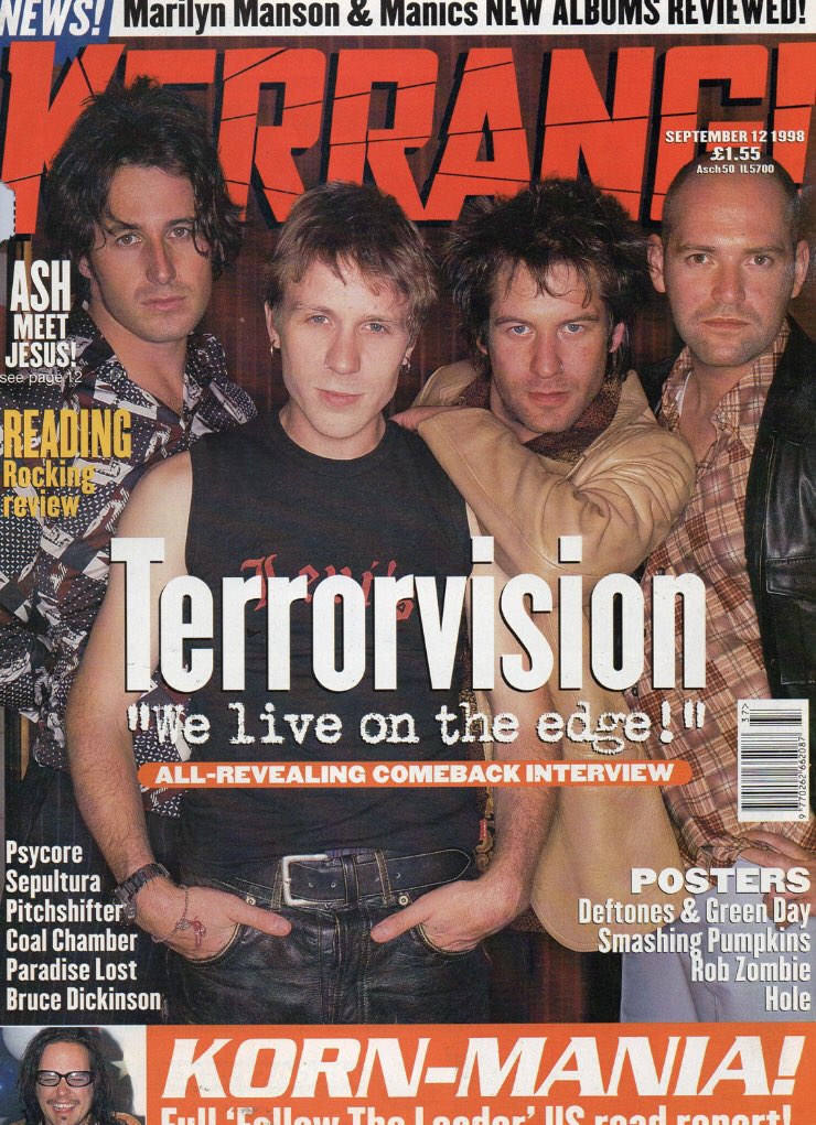 at_begins's tweet image. 12th September 1998
@KerrangMagazine #kerrang #terrorvision #rockcharts