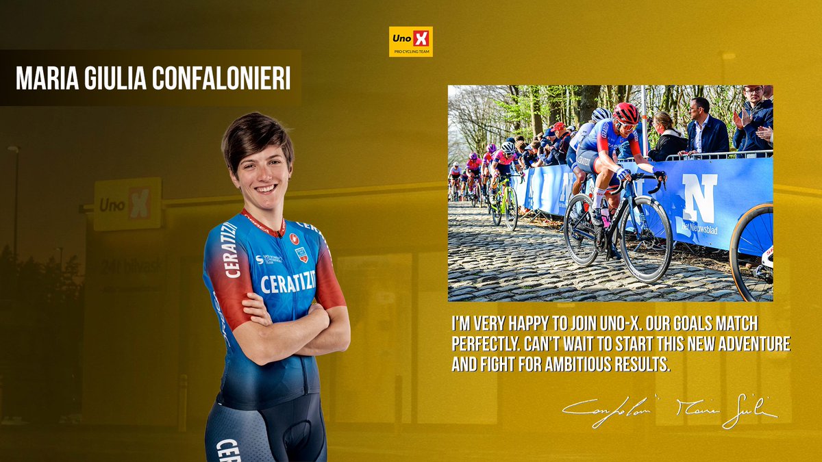 More than 20 top-10’s this year. 3rd in the fight for green <a href="/LeTourFemmes/">Le Tour de France Femmes avec Zwift</a> and 3rd in <a href="/GentWevelgem/">Gent-Wevelgem</a>. Now she is ready for a new adventure.

Benvenuta Maria Giulia! 💥

#development

📸: <a href="/ceratizit_wnt/">CERATIZIT Pro Cycling</a>