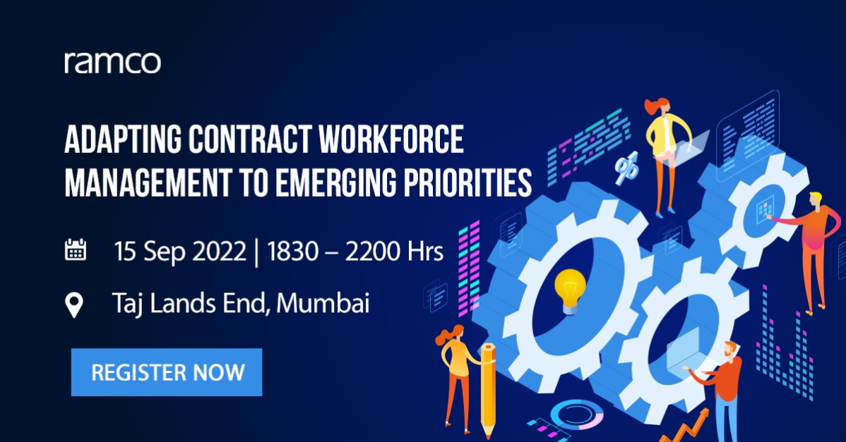 RamcoSystems's tweet photo. Save the date for this insightful event co-hosted with @FollowCII on ‘Adapting Contract Workforce Management to Emerging Priorities’ that features CXOs from contract workforce intensive companies. Register now: https://t.co/A3OyQXeYVE
#Contractworkforce #CWM #EventAlert https://t.co/7f4bIxtlqb