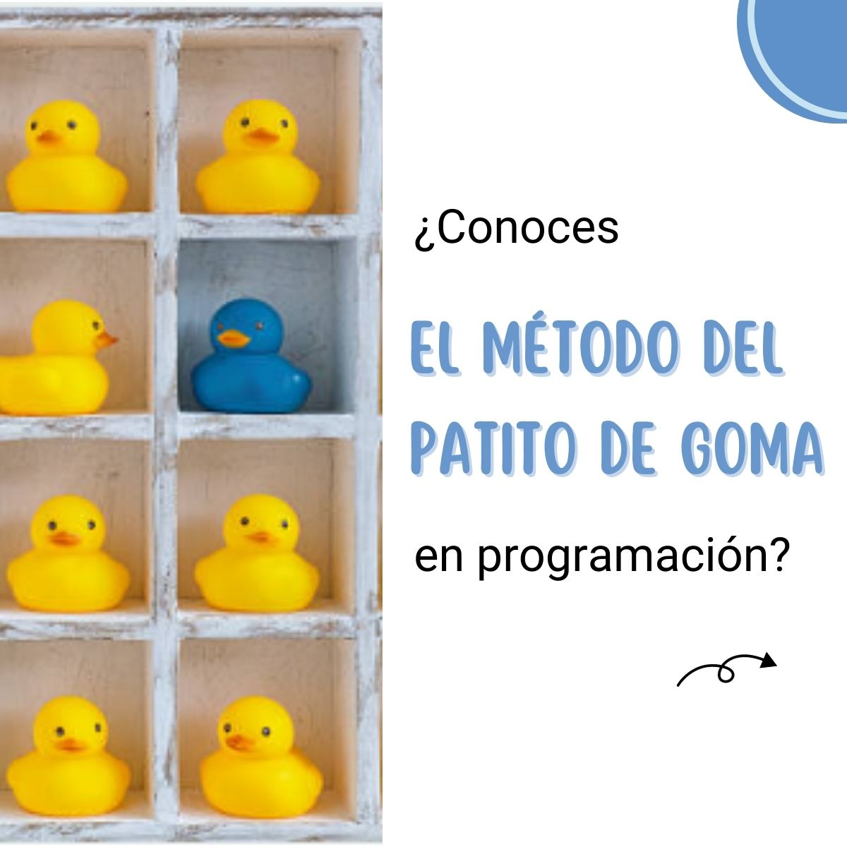 MindDenEsp's tweet photo. ¿Qué haces cuando te bloqueas frente al código?
Psicólogos han documentado que hablar del problema ayuda a encontrar la solución. En esta teoría se basa el método de 𝙡𝙖 𝙙𝙚𝙥𝙪𝙧𝙖𝙘𝙞ó𝙣 𝙙𝙚𝙡 𝙥𝙖𝙩𝙞𝙩𝙤 𝙙𝙚 𝙜𝙤𝙢𝙖.
¡Pruébalo! y nos cuentas.😉
#bemindden https://t.co/7OybtZ2OTp