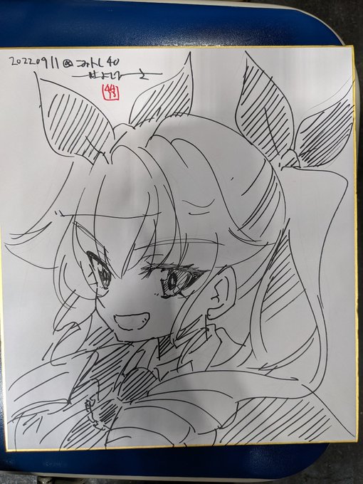 こみトレで描いた色紙スケブ
ガルパン編 