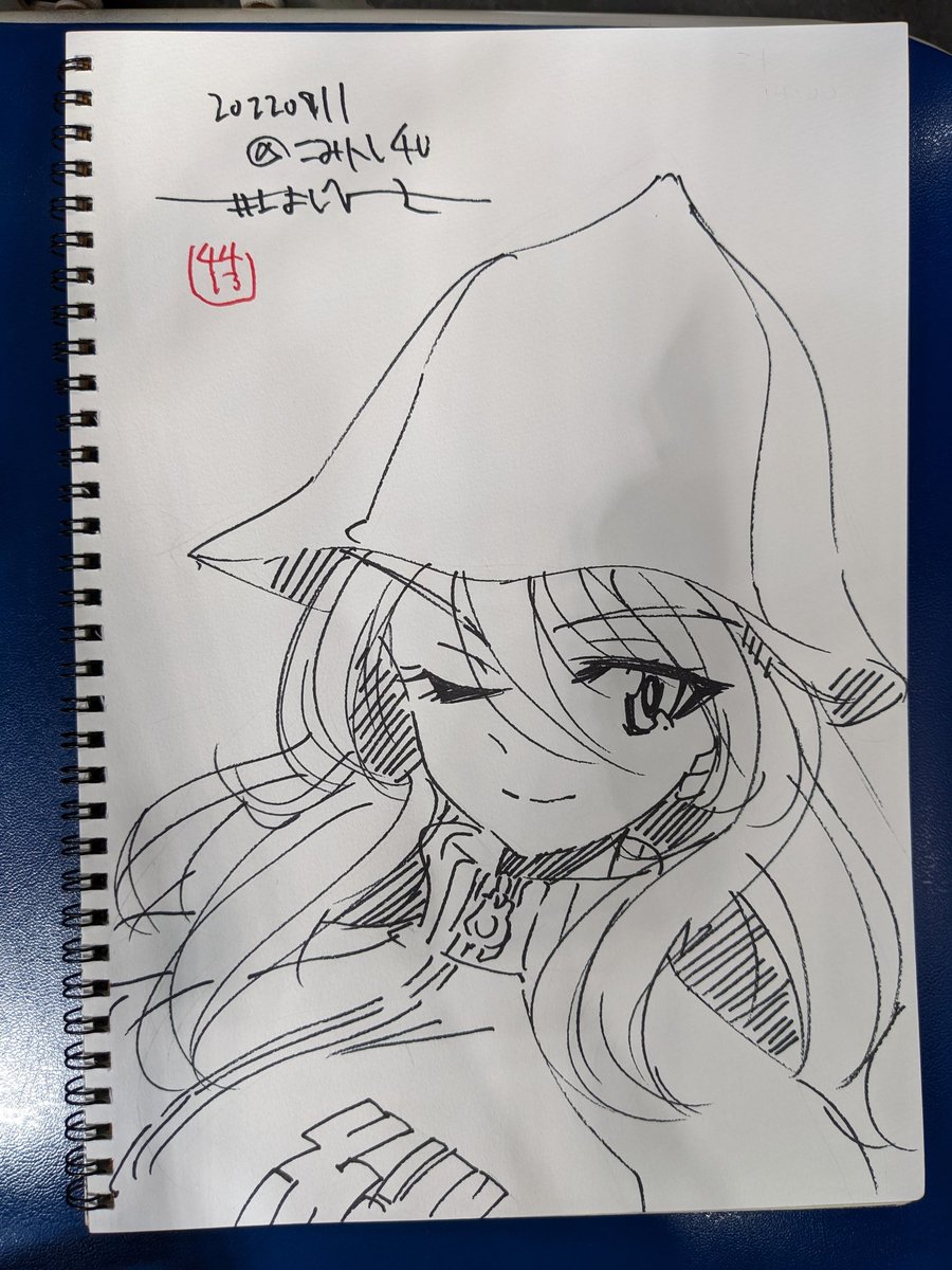 こみトレで描いた色紙スケブ
ガルパン編 