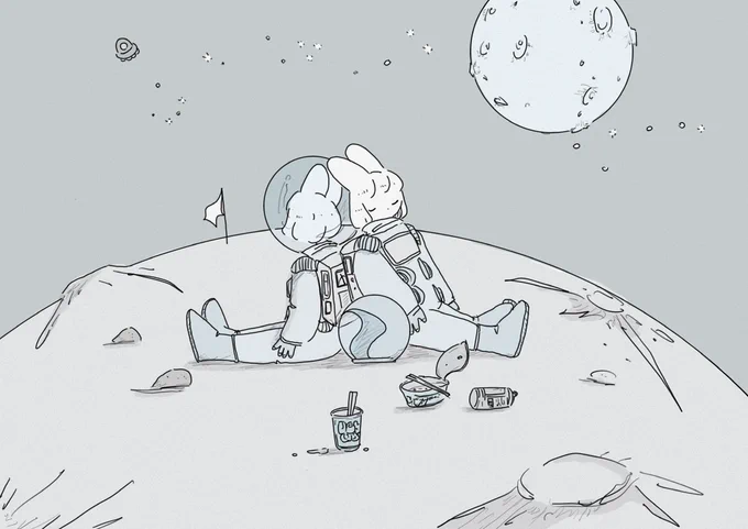 #宇宙の日 

宇宙うさぎ 