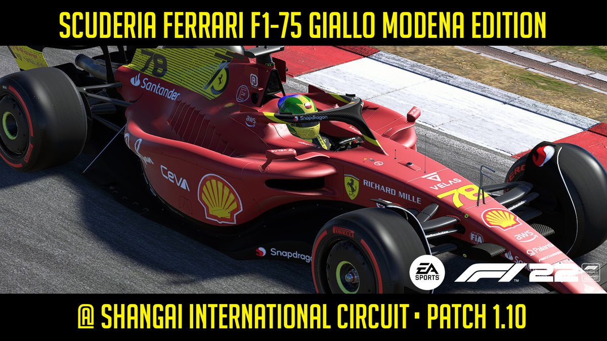 viberock2008's tweet photo. Patch 1.10 on!
#ScuderiaFerrari #FerrariF175 #GialloModena #ChineseGP #ShangaiCircuit #F1 #Formula1 #F122Game #EASportsF1 #EASports
https://t.co/zzZJFPqA46 https://t.co/cXDy7Rifz1