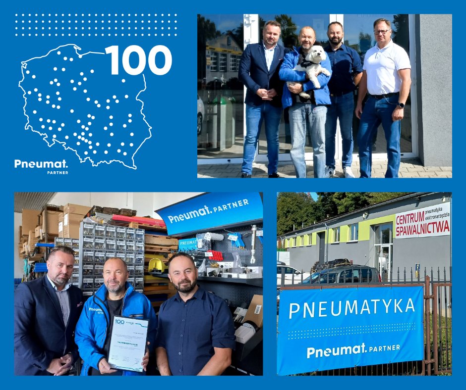 PNEUMATSYSTEM's tweet photo. Jakiś czas temu ogłosiliśmy dołączenie setnego punktu handlowego do naszej Sieci Pneumat.PARTNER. 🤝 Dziś chcielibyśmy podzielić się z Wami kilkoma zdjęciami z odwiedzin naszego 100. Partnera - Centrum Spawalnictwa w Lublinie. Dziękujemy za tak serdeczne przyjęcie! 😊 https://t.co/WwawG7OEzA