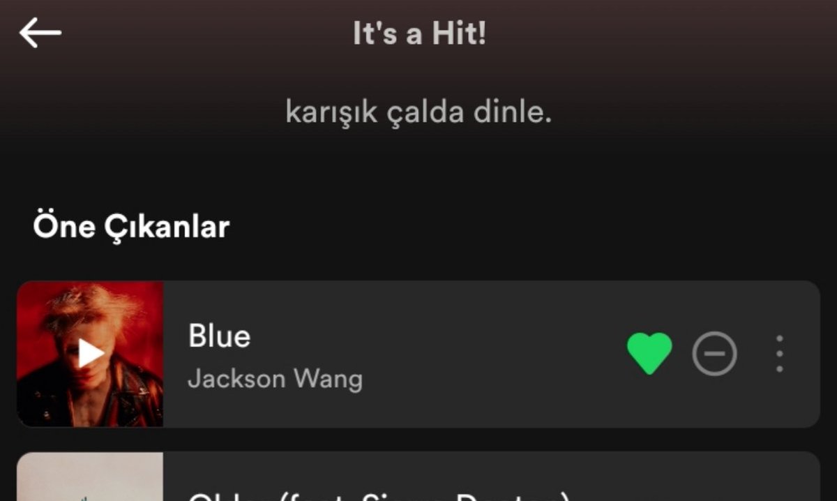 . #Blue Spotify'da yaklaşık 2.3 milyon takipçisi olan "It's a Hit" çalma listesine 6. sıradan eklendi.

#MAGICMAN