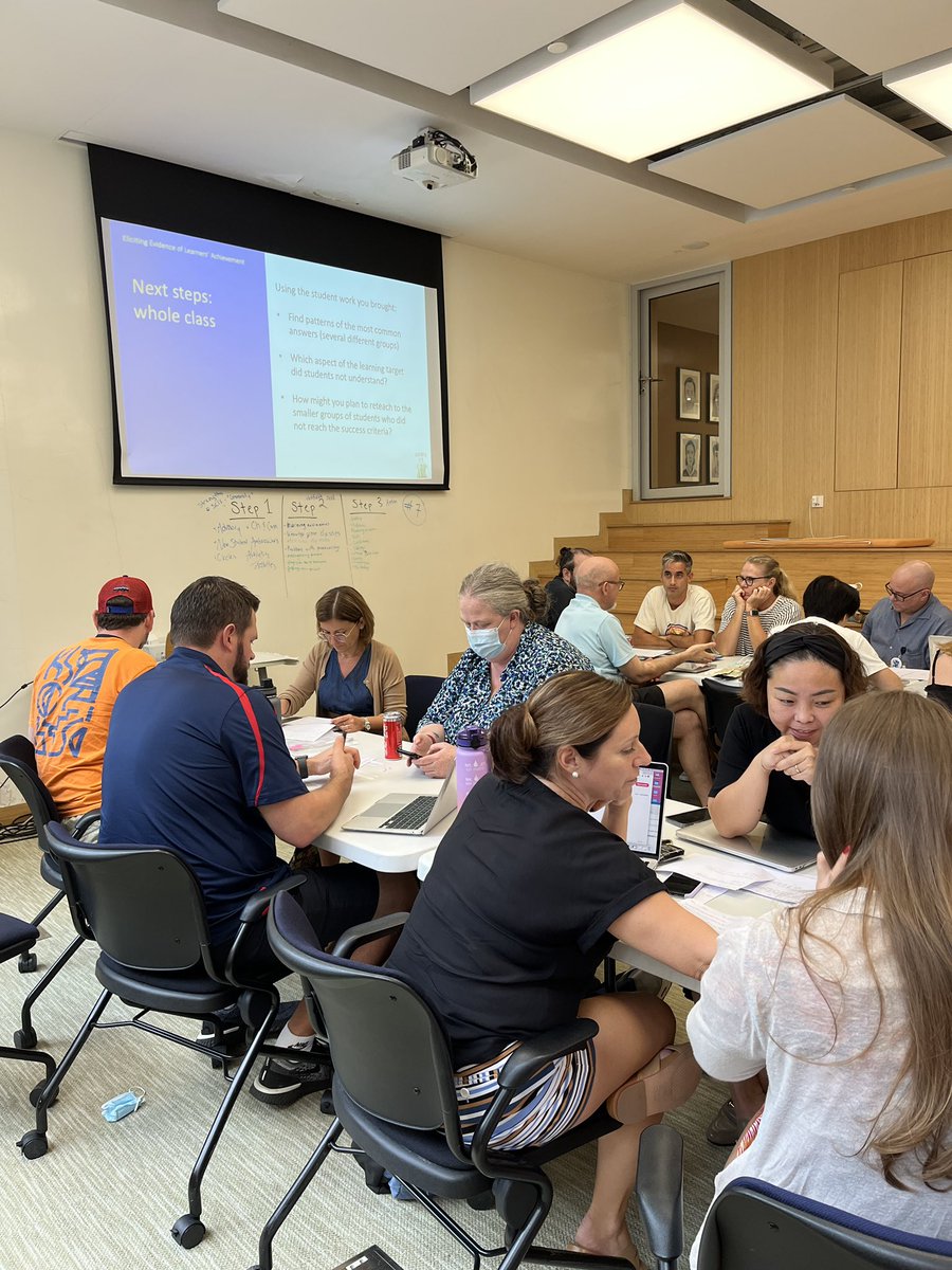 doctorvalerio's tweet photo. Incredibly fortunate to have such a wonderful team. Great PD Day today. #formativeassessment #goals #plc #unitplanning #collaboration #goDragons #scis https://t.co/f6hPdnJO3d