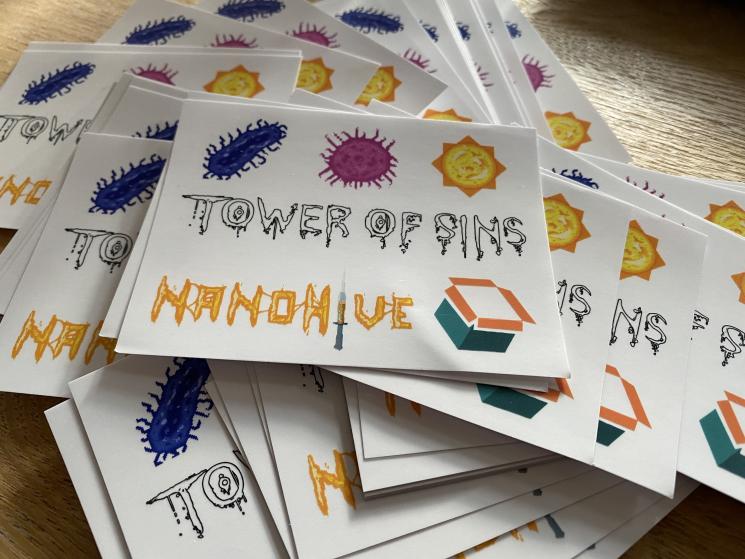 EmptyBox_Games's tweet image. Our first stickers arrived! If you want to grab some we will be attending this year's @viborggameexpo where we will showcase the final update of #nanohive as well as Tower Of Sins.
See you there folks 🤍