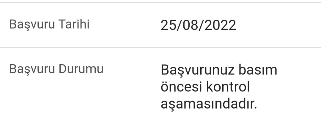 KinayUnal's tweet photo. @TCNufus 25 inde pasaport başvurusu yaptım ayın 12 si oldu hala kontrol aşamasında gözüküyor konu acil destek olur musunuz? https://t.co/vy9J8VLikV