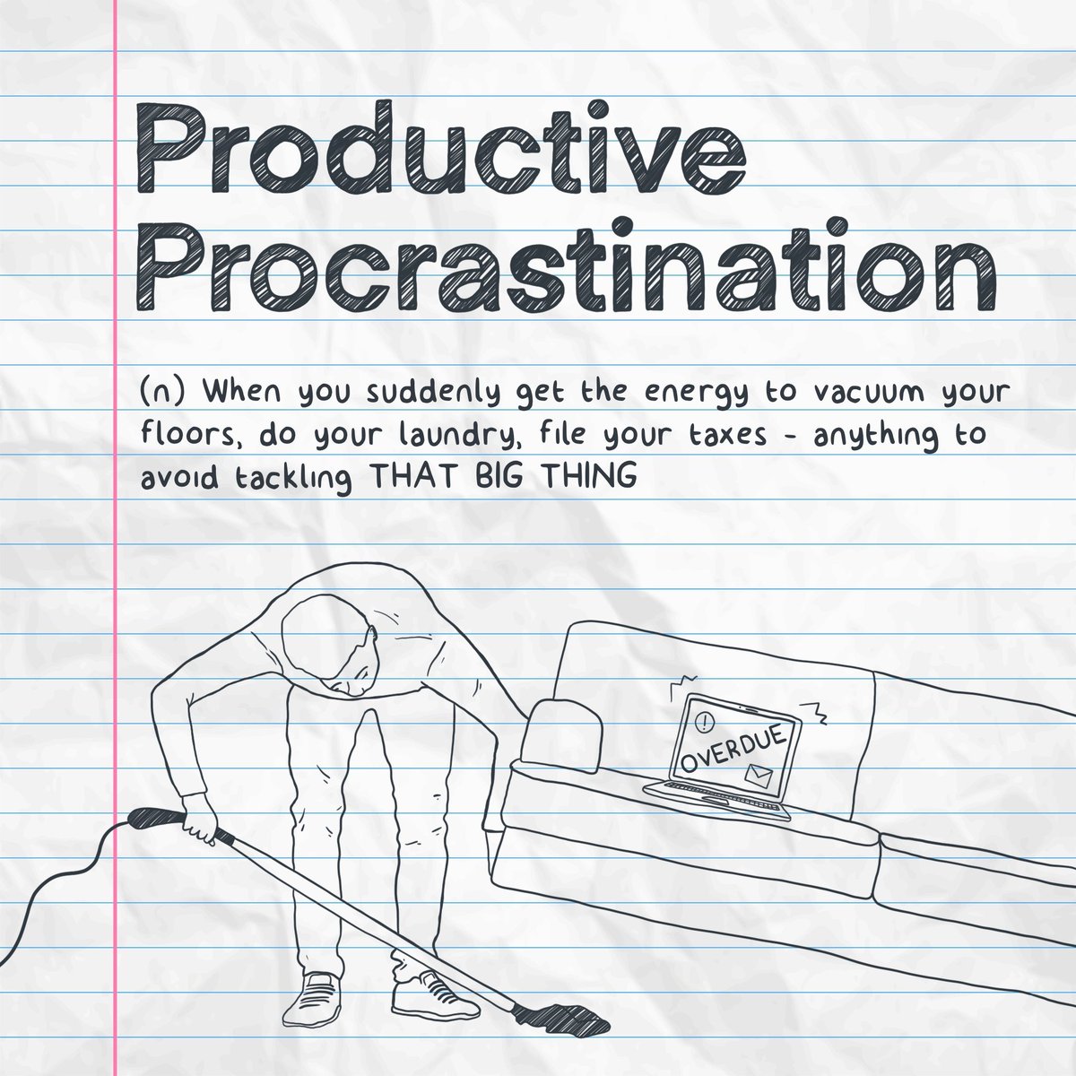 elisabetguwanto's tweet photo. procrastination tuh ga selalu dalam bentuk rebahan, scrolling medsos, atau nonton Netflix.

ada yang namanya Productive Procrastination, dan mungkin bisa lebih berbahaya karena kita ga sadar lagi menunda-nunda. https://t.co/TL13zWTttM