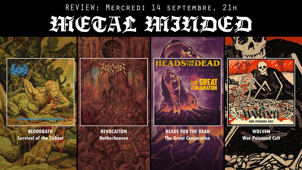 MindedMetal's tweet photo. Reviews Metal Minded, mercredi 14 septembre 2022, 21H EDT
https://t.co/qdZTRzdExC
#MetalMinded #podcast #metal #metalreviews #podcastfrancais #microbrasserie #craftbeer #beernchill #achatslocaux #supportlocal #buylocal #deathmetal #techdeath #techthrash #grindcore #crustpunk https://t.co/UTXEnfBIp7
