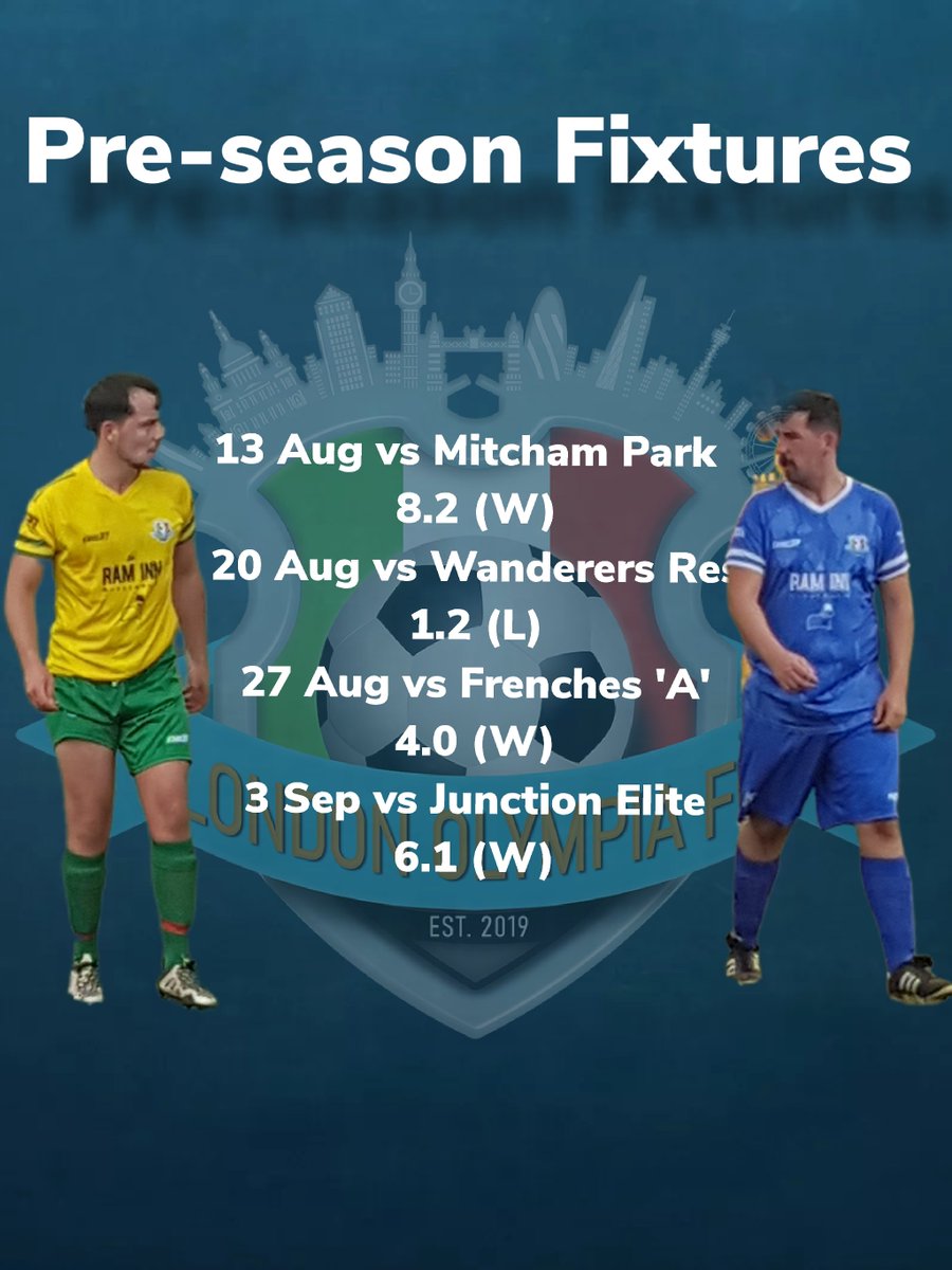 Pre-season done and we are looking forward to the start of the season this weekend. 

#newseason #football #soccer #london #londonfootball #swlondon #epl #thefa #londonfa