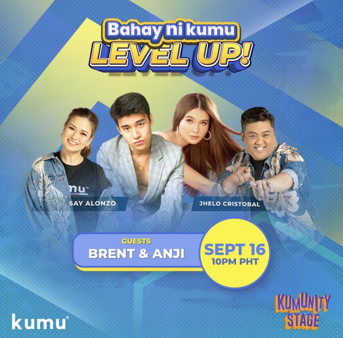 jhelocristobal's tweet photo. Join na sa 1st anniversary ng @BNKLevelUp 

Isang special Late night party kasama sina @anjisalvacion at @brentymanalo

Tagal niyo ito hinintay, BNK ang tutupad!  Sagot namin ang kwento, gimik, kilig and more! 

@kumuPH this friday, 10pm! See yah! @sayalonzo @MrsWise03 https://t.co/q9XAaU0LZ4