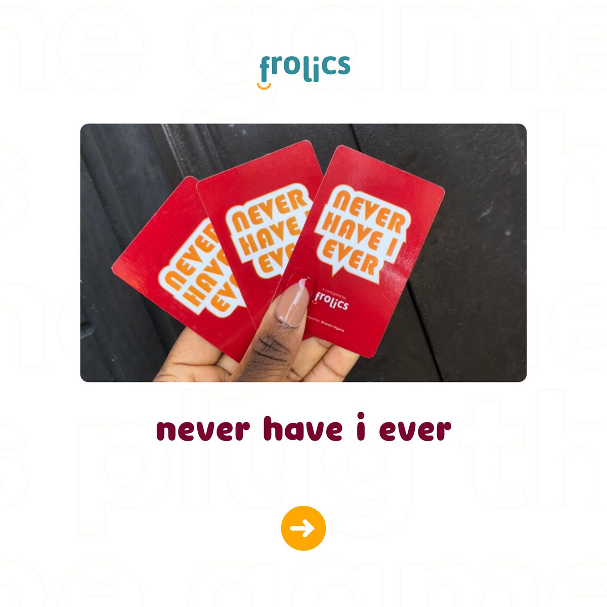 frolics_ng's tweet photo. ~Whot
~Never Have I Ever
All cards games are available
Kindly send a Dm or check our website to order (https://t.co/SQeLoCnZBN) https://t.co/2EwaiwZyat