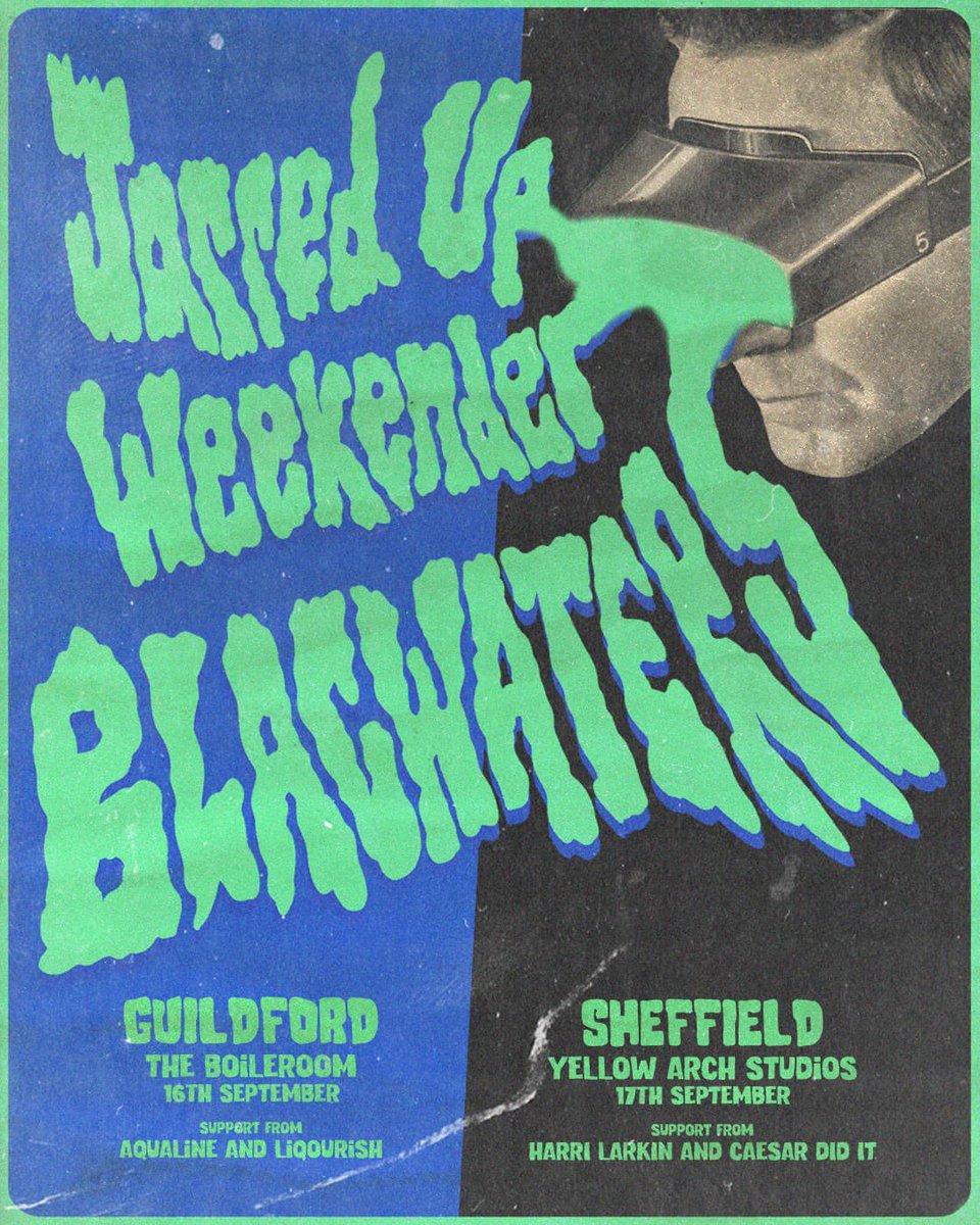 We finish our tour this week with the Jarred Up Weekender 🪀 musicglue.com/blackwaters/ 🪀