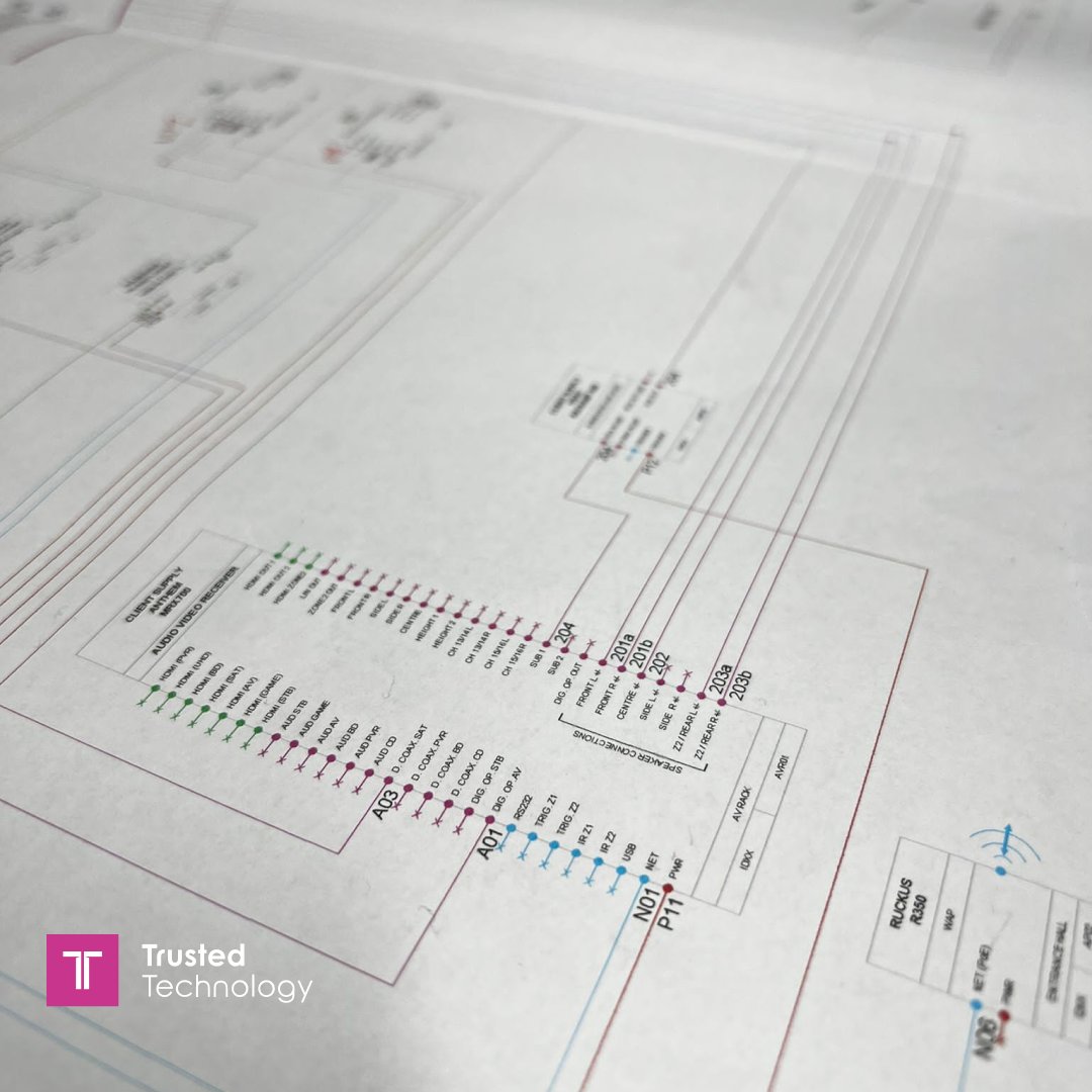 Planning is a crucial step in any home automation project - our team ensure every aspect of the project is carefully considered and drawn up 📈

#homeautomation #smarthome #homecinema #hometheatre #bespokehomecinema #smarthomedesign