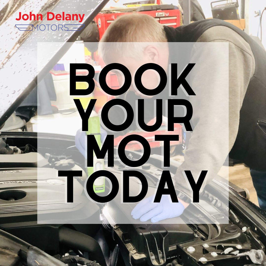 DelanyMotors's tweet photo. Is your car due its MOT? 🚗
Book now at John Delany Motors
➡️ 0161 477 6266
➡️ https://t.co/rrJoqYwoCT
⏲ 50 minutes while you wait and only £40.
#MOTMonday #MOTTest #Stockport #Manchester #mechanic https://t.co/lv1uqJGHDr