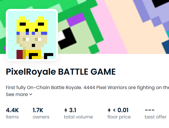 yyyyaerus's tweet photo. @pixelRoyaleNFT absolutely exploded and it was launched just today 😱 Let's keep the hype going #nft #PixelRoyaleNFT https://t.co/u9kuE99Z2G