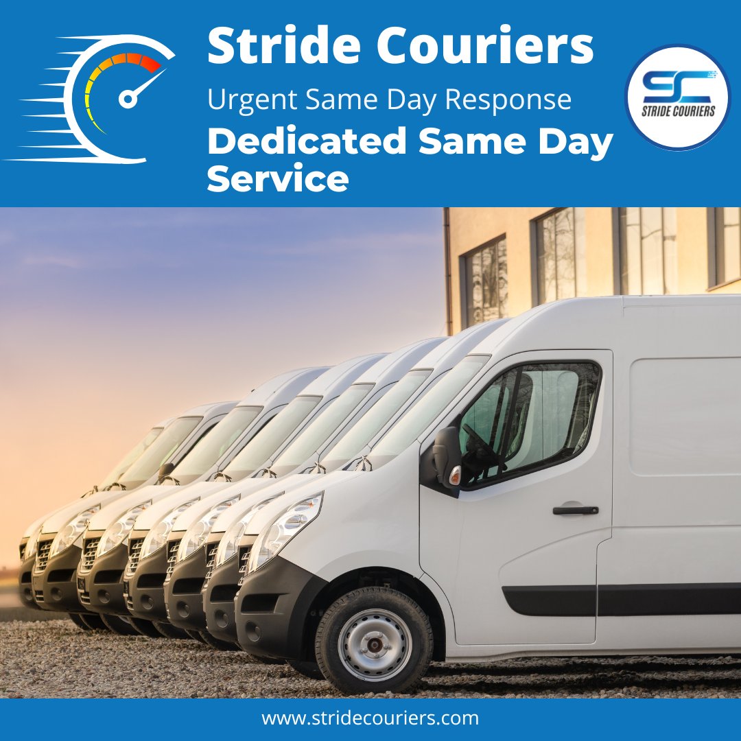 Stride Couriers are a Urgent Same Day Response Service.

We specialise in Nationwide Same Day Courier Services.

Why not contact us today on 0330 303 1756 or Email us on enquiries@stridecouriers.com

#stridecouriers #transport #samedaydelivery #waitandreturn #courierservice