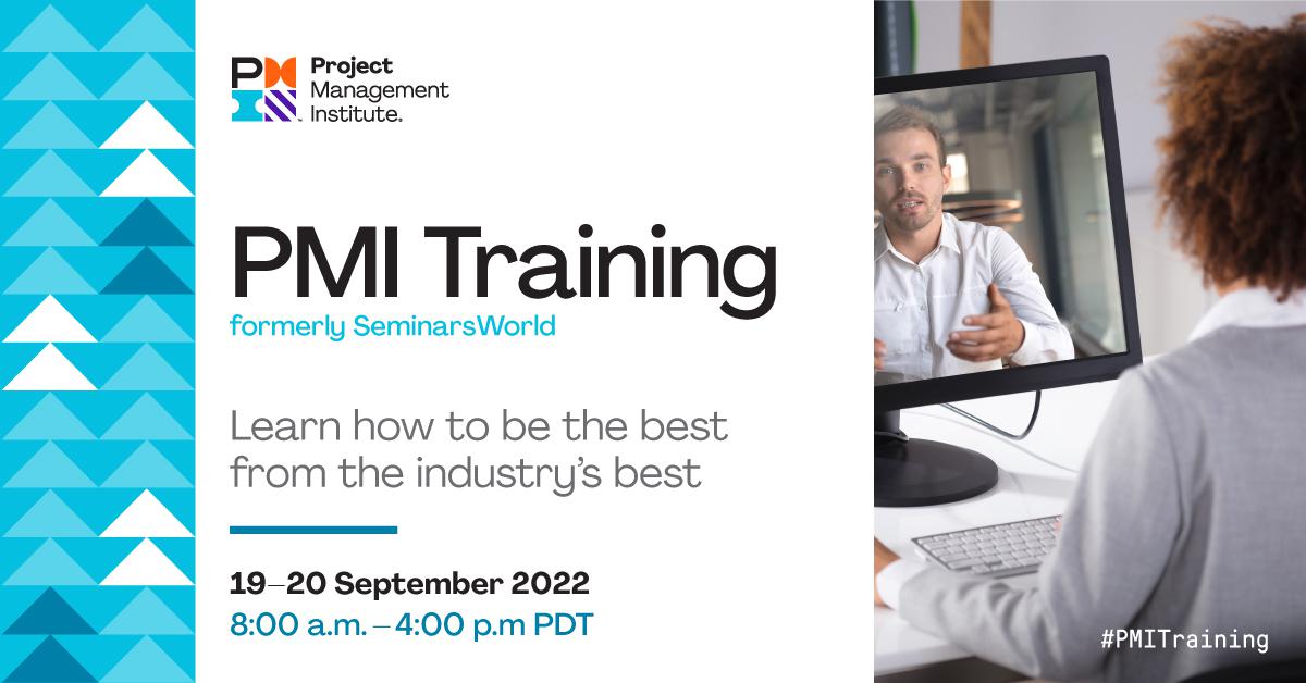 PMI Training Virtual is a unique learning opportunity allows you to connect with other project professionals while exploring our profession’s hottest topics and toughest challenges—all from the comfort of your home. Register today: ow.ly/8wgZ50KGJxl
