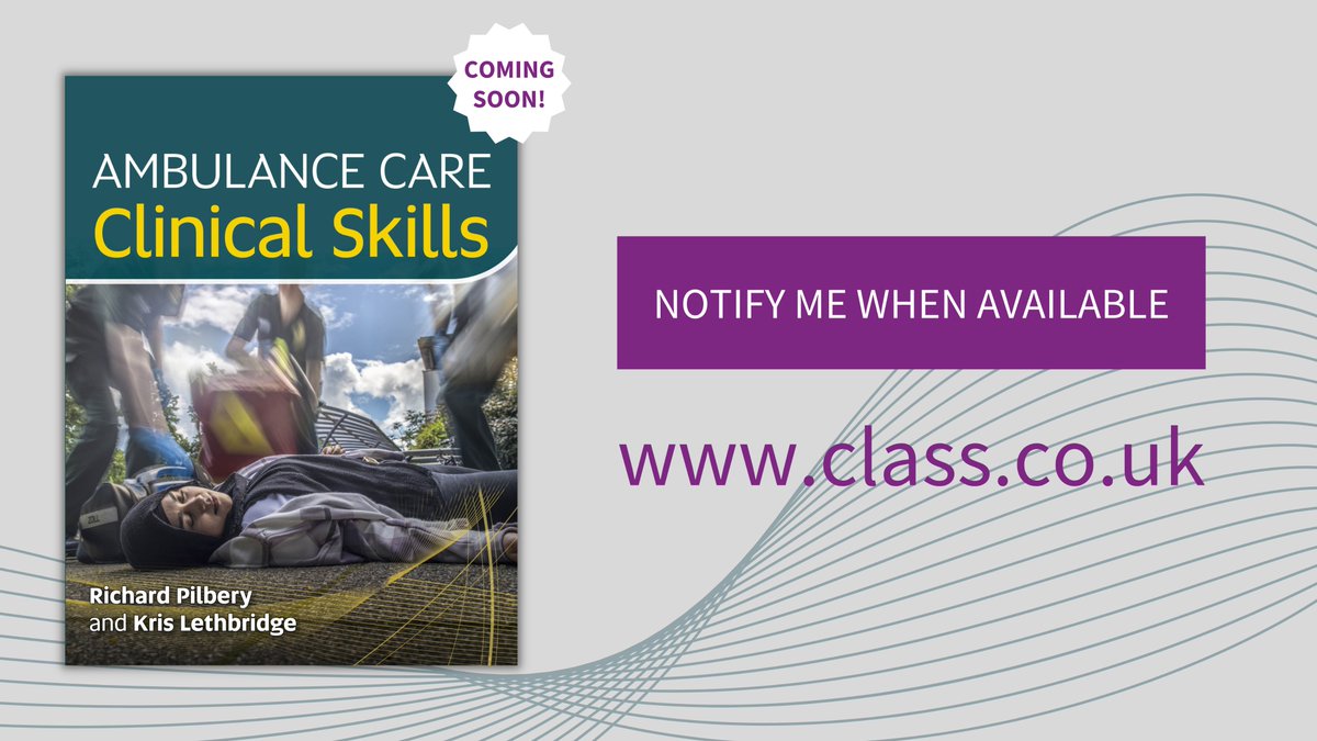 classprofession's tweet photo. NEW BOOK ALERT!🚨 Packed with over 75 #clinical procedures, 'Ambulance Care Clinical Skills' by @999CPD and Kris Lethbridge, is the go-to guide to familiarise yourself with the correct sequence and techniques for a range of different skills. https://t.co/4LvXM1iBml https://t.co/4BK04DZcqL