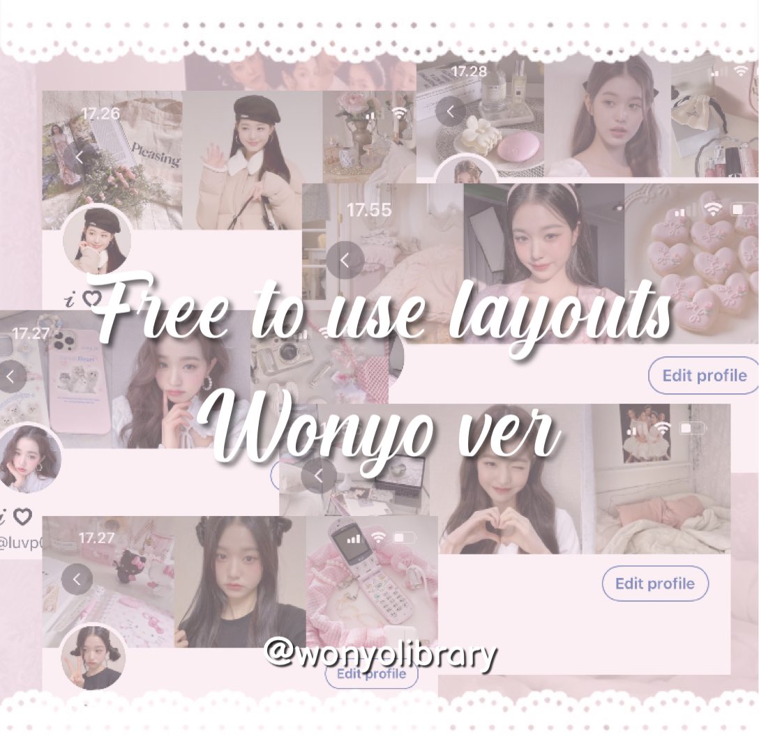 wonyolibrary's tweet photo. Free wonyoung layouts ♡
—— preview, profile, and background are all under this thread! https://t.co/GmKkA9VMbX