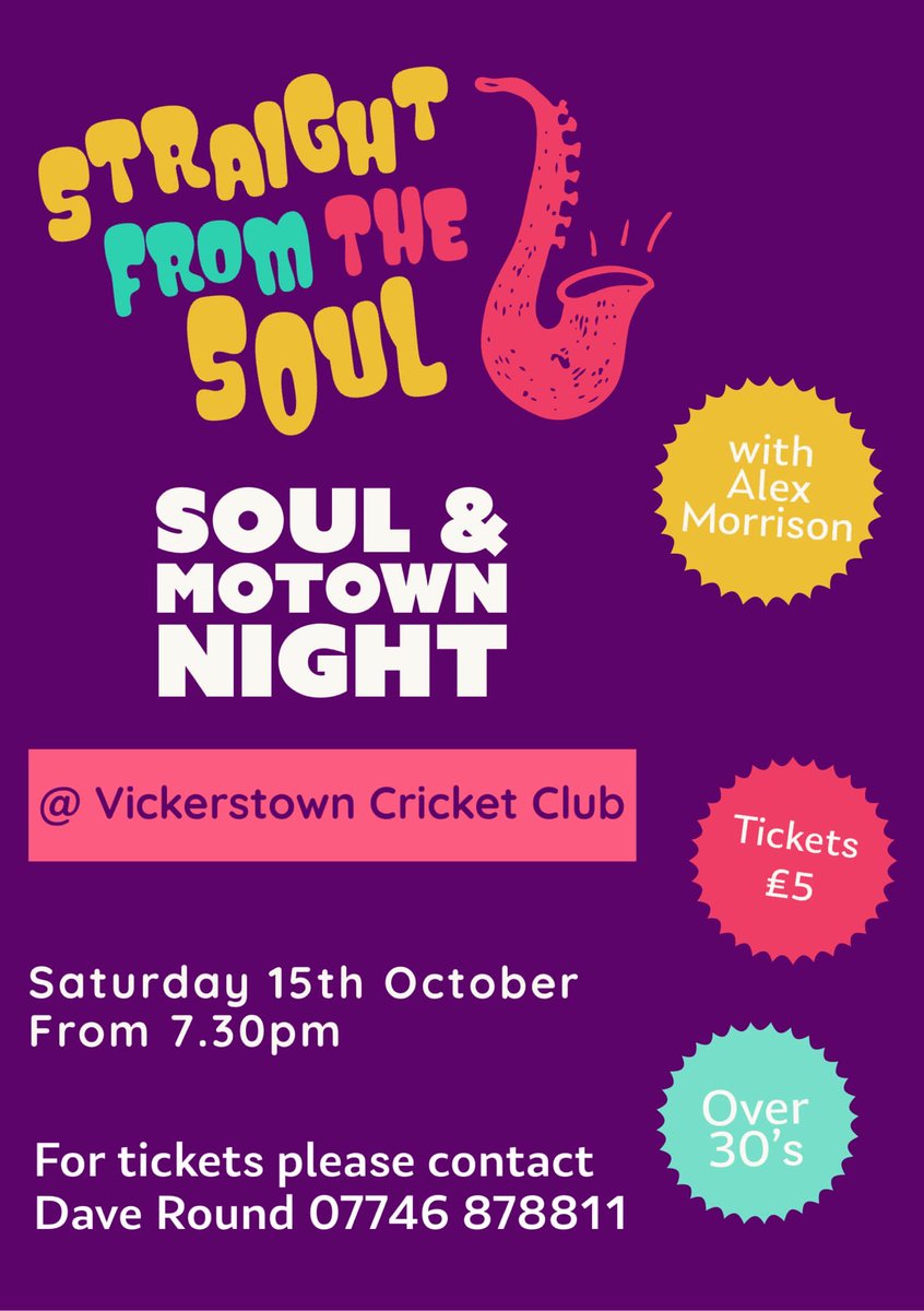 davevickerstown's tweet photo. Still a few Tickets left for this Soul/Motown evening. On the plus side no spotty teenagers there😳😂Just a good old fashioned Night Out🍺Come show off your dancing skills💃🕺🏻👩🏼‍🦽 https://t.co/ithVaZaHGG