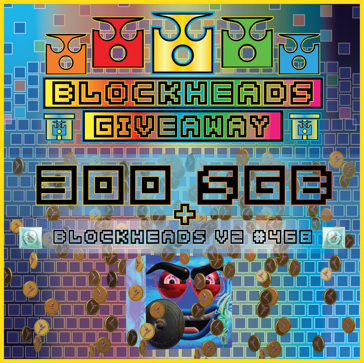 SGBBlockHeads's tweet photo. ⚔️#BlockHeadArmy!⚔️

🚨NEW GIVEAWAY!🚨

📢1 participant will receive...

 🎁3⃣0⃣0⃣ SGB🎁

➕AND➕

🟦BlockHeads V2 #468🟦

🟩Like
🟥Retweet
🟪Tag 3 Friends
🟨Follow

⏰ENDS IN 24 HOURS⏰

Good Luck #BlockHeads!🍀🟨👁️

#SGB #FLR #XRP #GIVEAWAY https://t.co/L5c5Jo9CXp