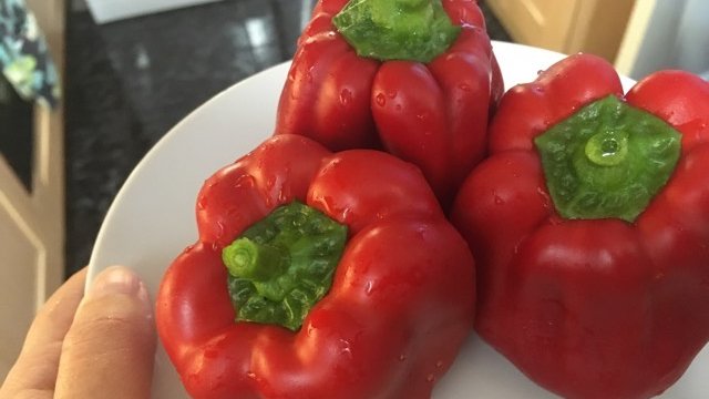 I've finally harvested my peppers. I have a few more growing on the same plant. They were delicious.