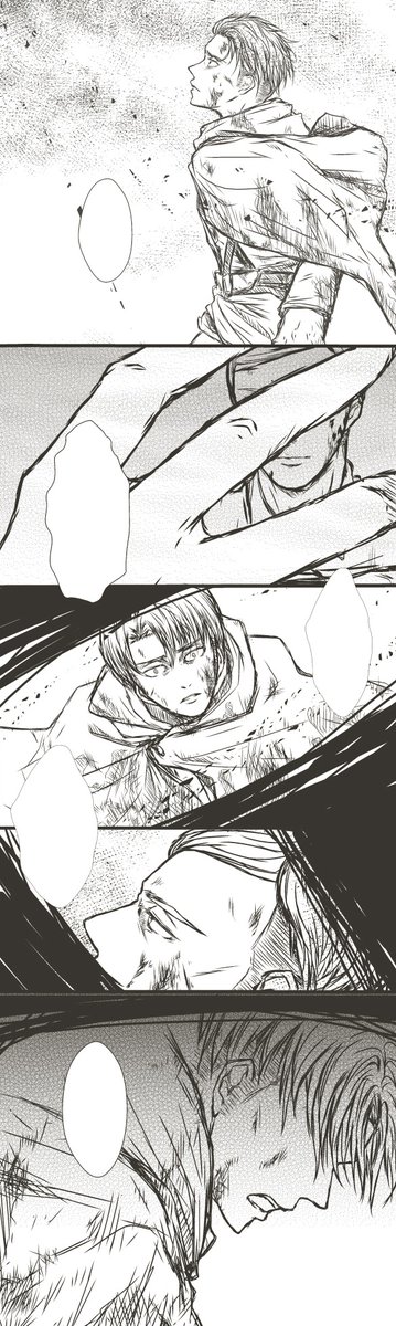 Found my very old old old Eruri art from the computer...in 2013, forgot what is the inspiration but it probably came out when I was drunk 😌 