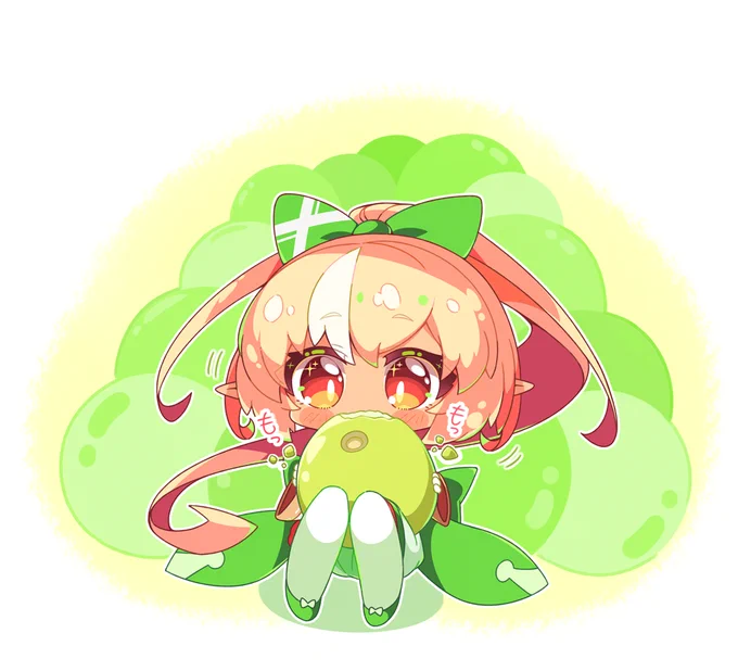 シャインマスカット色#しらぬえ #1日1ぬいたん 