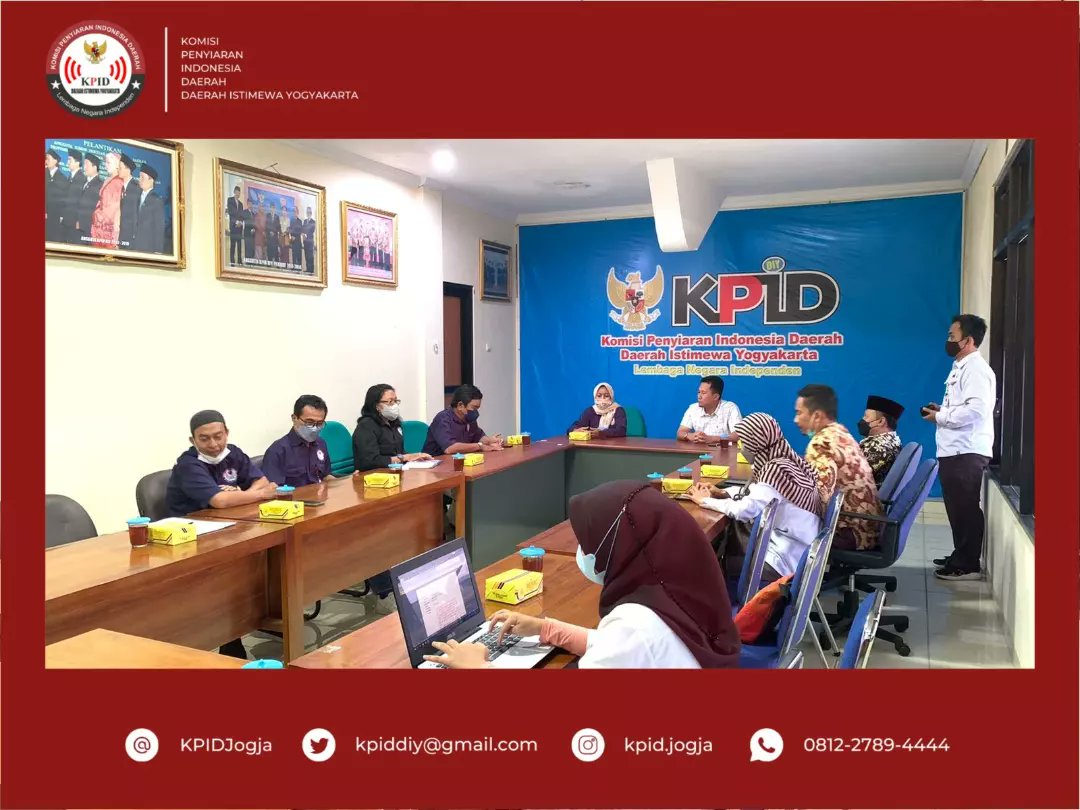 kpidjogja's tweet photo. (Yogyakarta, 12/9/2022) - Siang ini KPID DIY menerima permohonan Audiensi dari Komisi Pemilihan Umum (KPU) Kabupaten Sleman. Audiensi dilakukan dalam rangka Sosialisasi Tahapan Pemilihan Umum Tahun 2024 melalui Media. https://t.co/EuCkupl9mX