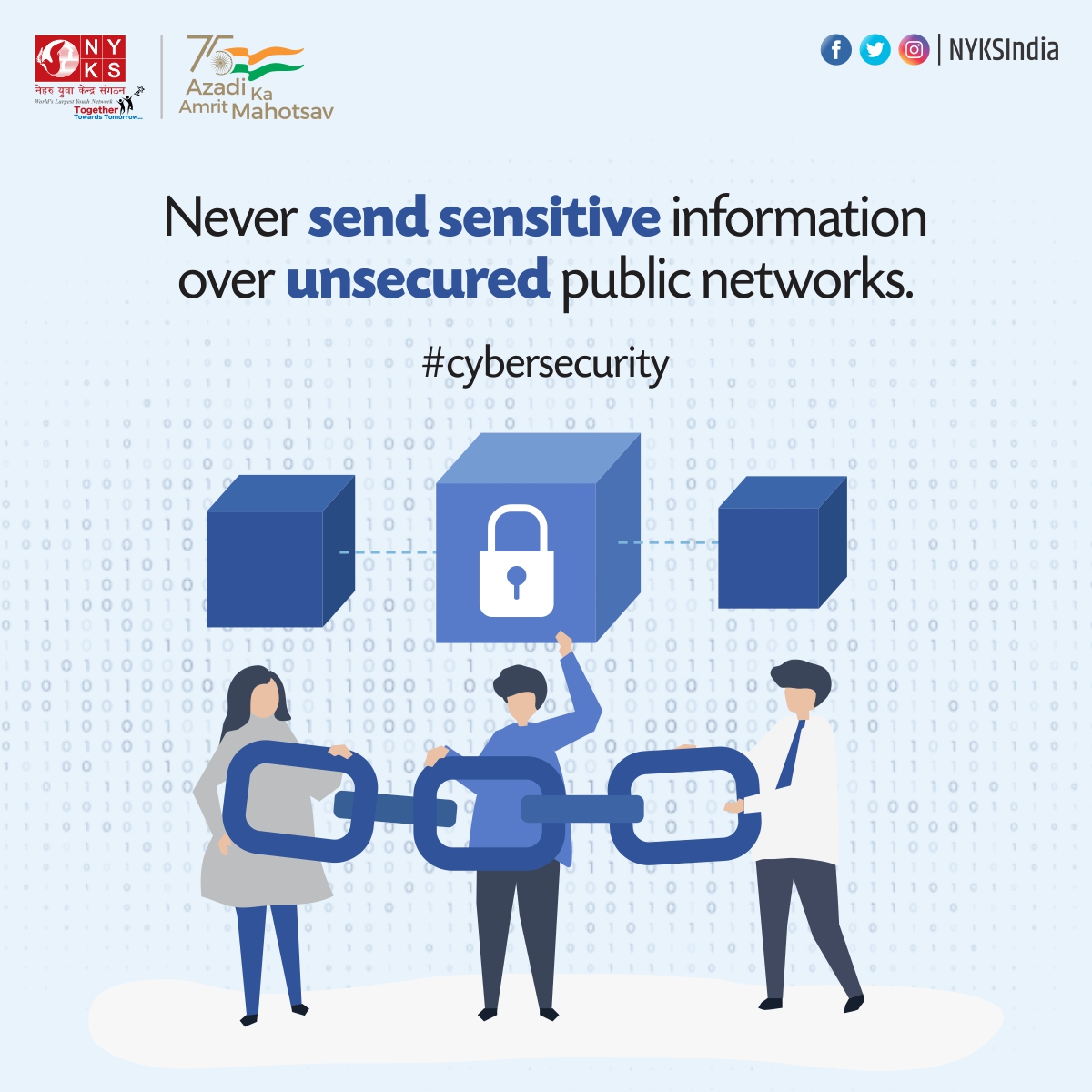 NYKS India (@nyksindia) on Twitter photo Don't give private information to anyone you don't know or who doesn't have a legitimate need for it.
#cybersecurity #cybercrime #CyberAttack #security #digitalsecurity
<a href="/Cyberdost/">CyberDost I4C</a> Don't give private information to anyone you don't know or who doesn't have a legitimate need for it.
#cybersecurity #cybercrime #CyberAttack #security #digitalsecurity
<a href="/Cyberdost/">CyberDost I4C</a>