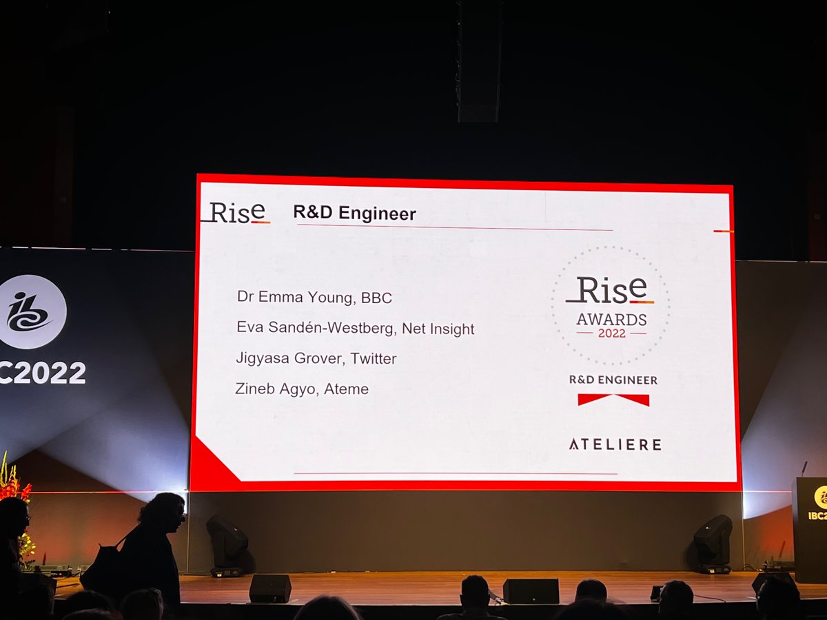 NetInsight's tweet photo. Great news - our Yaya Selva and Eva Sandén Westberg have been shortlisted for the Rise Awards in the category of Marketing/PR and R&amp;D Engineer respectively at #IBC2022!

#RiseAwards #MarketingTalent #EngineeringTalent #IBCShow https://t.co/IK6BWIyAR1