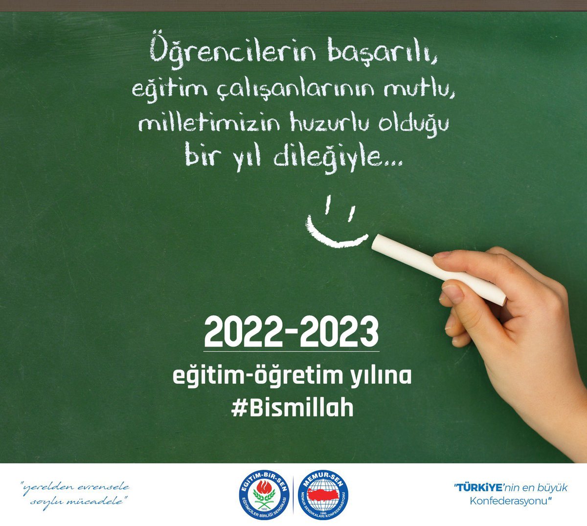 Yeni eğitim-öğretim yılına #Bismillah

2022-2023 eğitim-öğretim yılı; eğitim çalışanlarına, öğrenci ve velilerimize ‘hayırlı olsun’ diyor, eğitim çalışanlarının mutlu,milletimizin huzurlu, öğrencilerin başarılı olduğu bir yıl temenni ediyoruz.

#OkullarAçılıyor #Eğitim #Öğretim