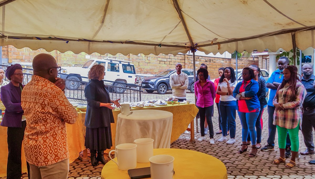 At the sideline of #AGRF2022 summit, members of <a href="/CGIAR/">CGIAR</a> Senior Leadership Team, led by the Executive Managing Director, <a href="/ClaudiaSadoff/">Claudia Sadoff</a>, paid a visit to CGIAR staff in Kigali, and discussed about system's support to strengthen scientific innovations across CGIAR centers globally.