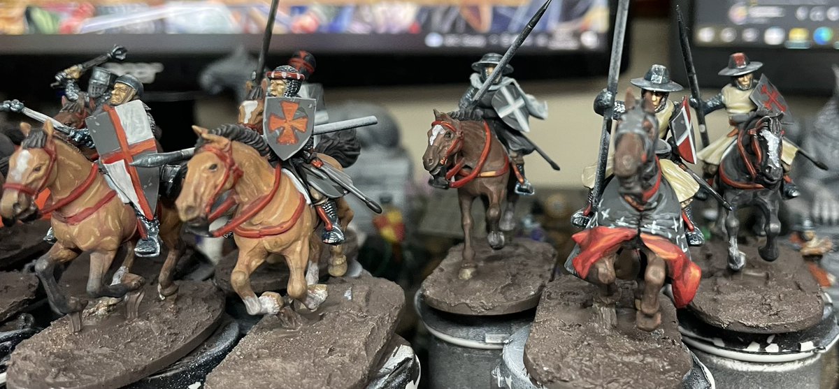 panzerkaput's tweet photo. My force of Christendom, my Milites Christi, are gathering nicely and nearly done. I really hope that I have them all completed today. #thebaronswar #fireforgegame #historicalgamer #fsinspired #conquestgames #warhost #wargamer https://t.co/iXS2zToCSw