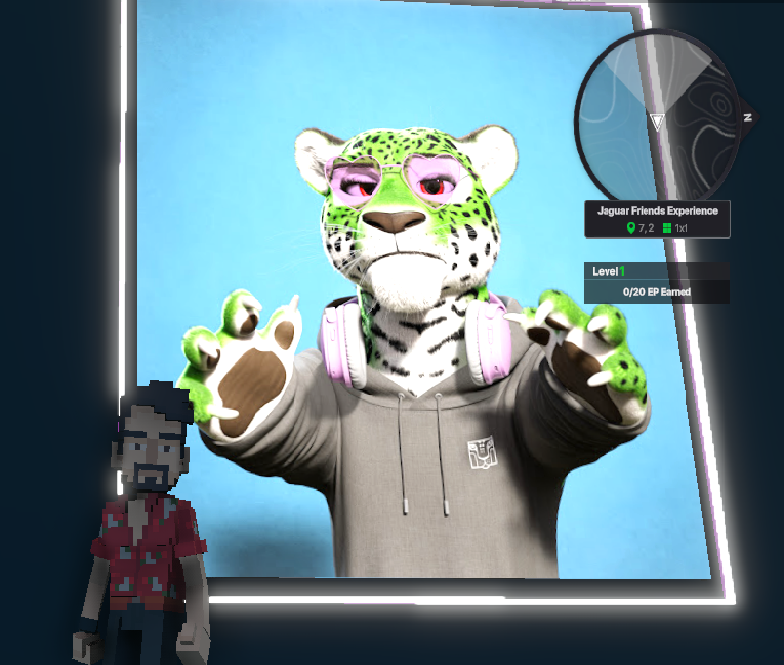 Travisweed5's tweet photo. @TheSandboxGame @jagfriends_nft I just finished my quest on @jagfriends_nft experience on the #sandboxalphaS3 for a chance to win a Season 3 Alpha Pass! Here I am in Legendaries Room, check out my screenshot!

#jaguarfriends https://t.co/KnhrcJLQw4