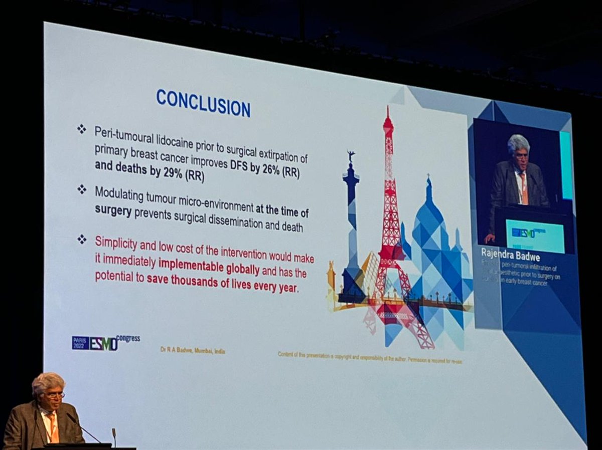 A large randomized trial of 1600 women led by Prof Rajendra Badwe and his team <a href="/TataMemorial/">Tata Memorial Hospital</a> <a href="/DAEIndia/">DAE India</a> <a href="/CancerGridIndia/">NationalCancerGrid</a> demonstrates reduction of risk of death from #BreastCancer by 29% #SavingLives #TransformingLife