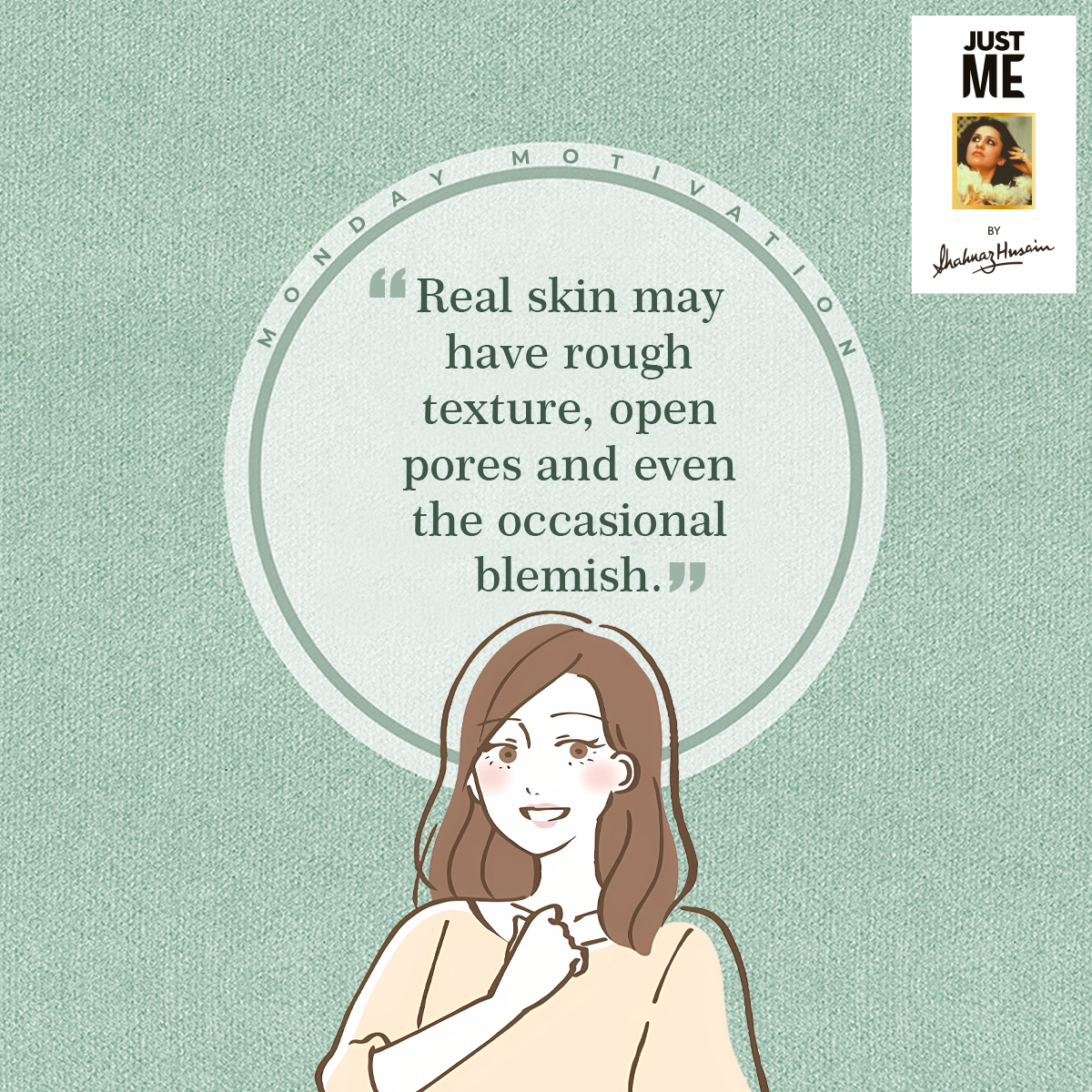 ByJustme's tweet photo. Drop🙋🏻‍♀️below if you agree! 

#JustMe #JustMeByShahnazHusain #SkinCare #MondayMotivation #HealthySkin #SkinCareTips https://t.co/BLYrhpz4SK