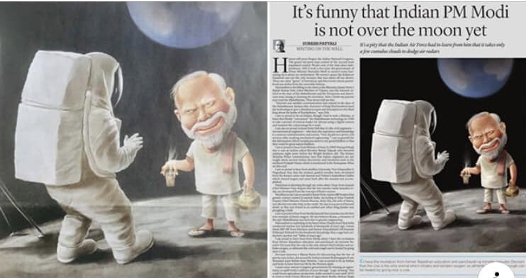 rust_in_peace82's tweet photo. @Tejasvi_Surya International media is making fun of our PM... Do something #DosaMan https://t.co/xTPQabkkG0