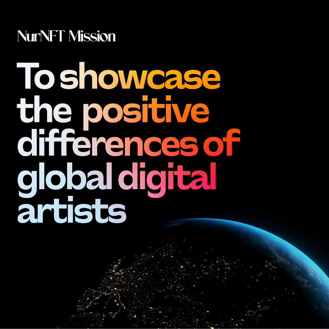 NUR_nft's tweet photo. Ready to showcase how unique you are? Our mission relies on it! 🤩

Feel interested to be one of our chosen digital artists? Comment below 
#NurNFT #NFTart #NftCommunity https://t.co/ItbPXReDmJ