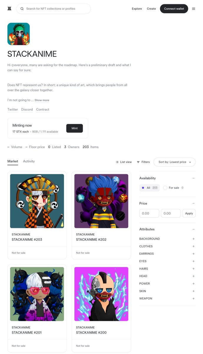 stackanimebtc's tweet image. 🚨 MINTING NOW 🚨
@trygamma 

LET'S COLLECT ONE "STACKANIME" BECAUSE THE PRICE IS 17 $STX FOR PRIMARY 

Link Mint :  gamma.io/collections/st…

#trygamma #BTC #Bitcoin #BTCUSDT #btcturk #STX