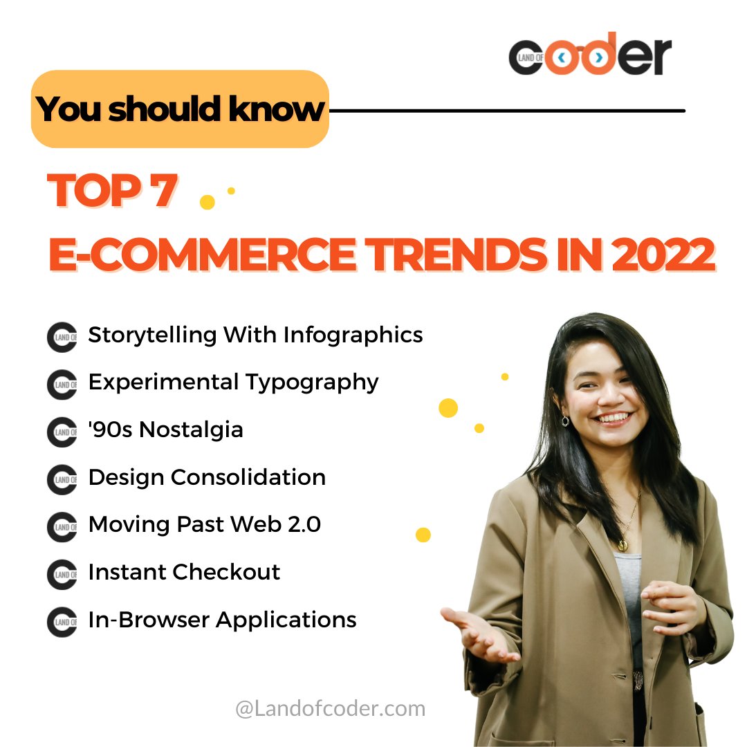 landofcoder's tweet image. TOP 7 E-COMMERCE TRENDS IN 2022
#landofcoder #magento #ecommercetrends
==================
👑 LandOfCoder. Inc
🏢 26 - TT02 Mon City, Nguyen Co Thach street, My Dinh commune, Tu Liem district
☎️ Contact: info@landofcoder.com
🌐 Website: landofcoder.com