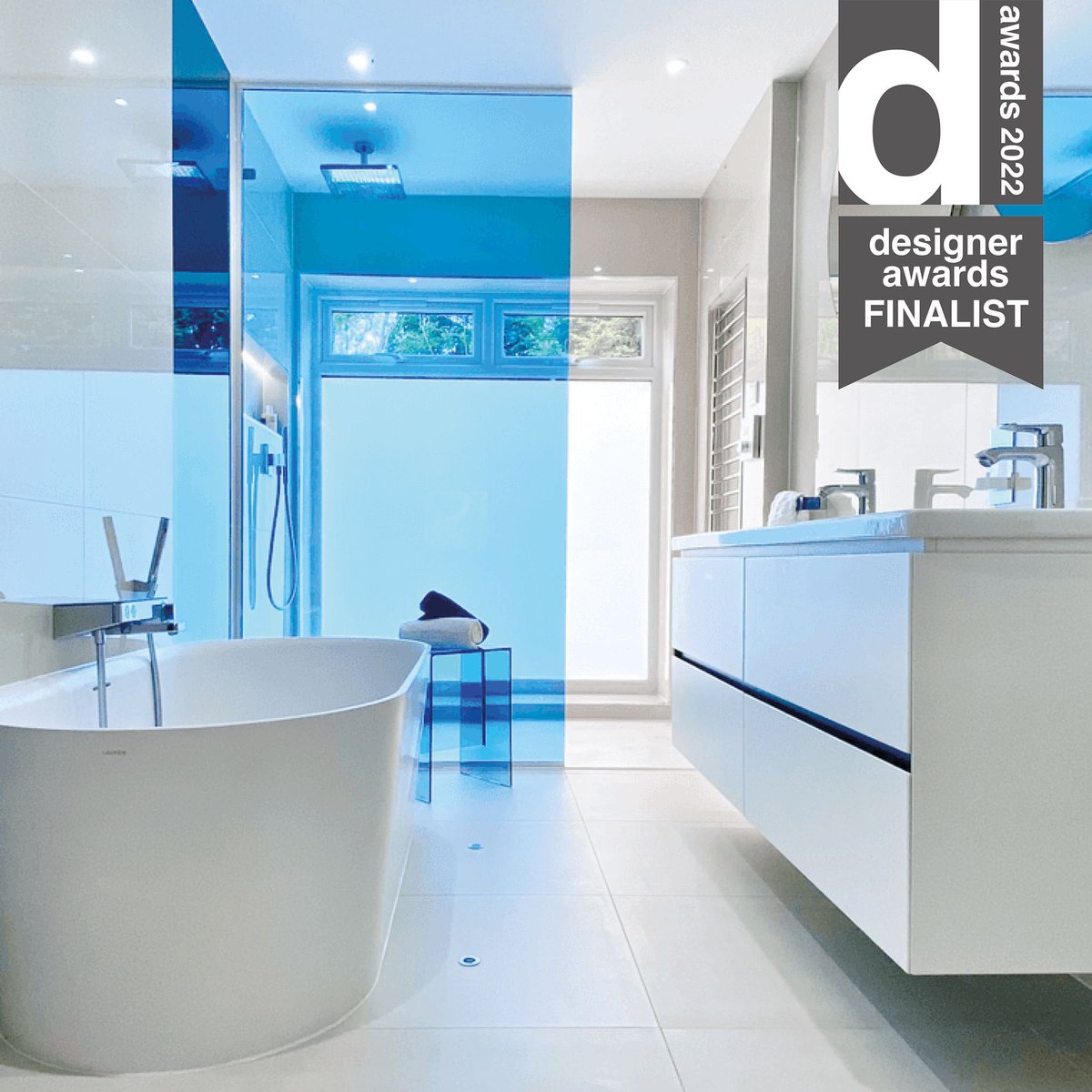 TheTapEndDesign's tweet photo. We posted a #bathroom last week that is up for a #DesignerAward with @designeratiUK - here is another that @TheTapEndDesignโs Daniella is a #finalist with!
#BlueBathroom #AwardNominated #AwardFinalist https://t.co/RYACXpy89H