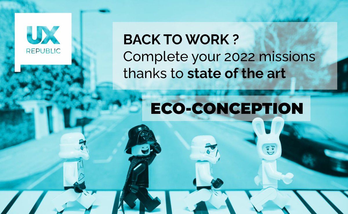 Back 2 Work ? De manière #éthique et #citoyenne, boucler les projets 2022 et lancer les 2023, c'est votre challenge de la rentrée !
Tous les super héros ont un partenaire. @UX-Republic est le votre sur l' #UX et l' #ECOCONCEPTION. Réussissons ensemble ! lnkd.in/eYTqgui5