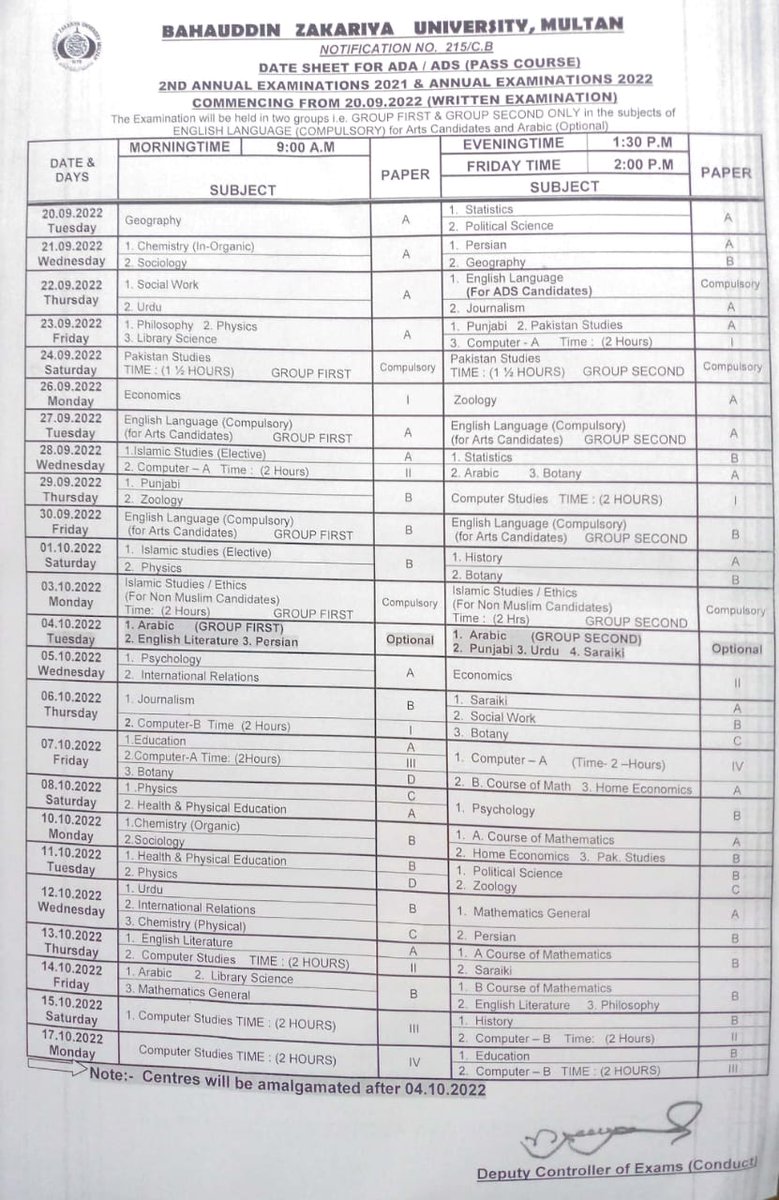 🔝 BZU Multan ❄ tweet media